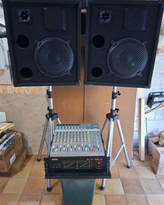 Impianto di amplificazione completo 1200 watt