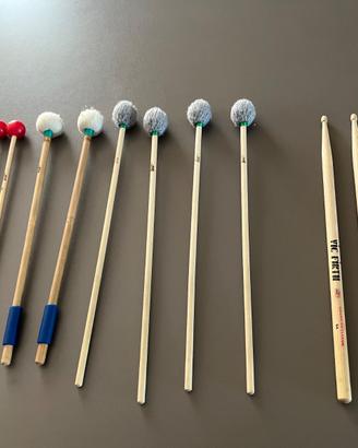 Set bacchette e mallets per percussioni