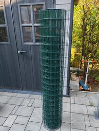 Rete plastificata verde per recinzione