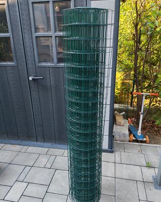 Rete plastificata verde per recinzione