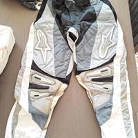 pantaloni enduro cross  e maglia alpinestar