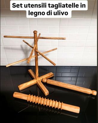 Set tagliatelle mattarello tagliapasta stendipasta