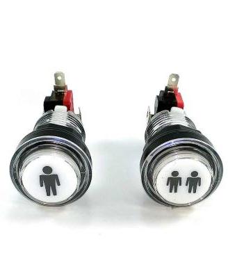 Pulsanti per cabinato arcade Led completi di cavi