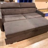divano letto grigio nuovo