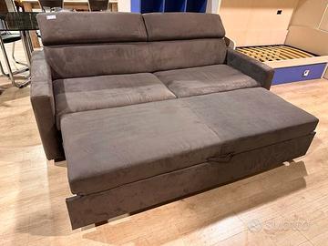 divano letto grigio nuovo