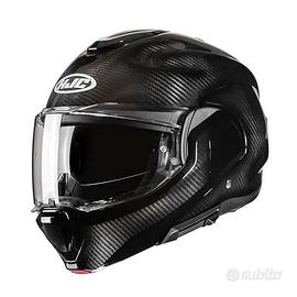 HJC, Casco Moto Modulare F100 CARBON Black