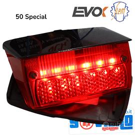 Fanalino Posteriore Full Led Tettuccio Nero Vespa 