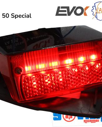 Fanalino Posteriore Full Led Tettuccio Nero Vespa 