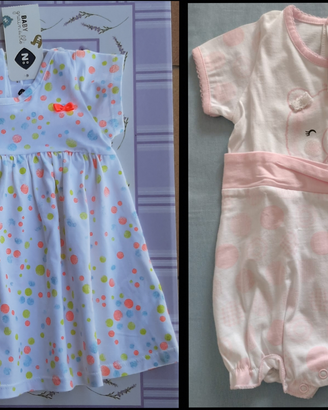 Vestina e pagliaccetto bimba