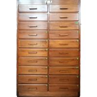 Mobile archivio vintage anni ’50 in legno massello