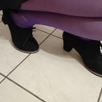 Scarpe a mocassino nere scamosciate tg.41