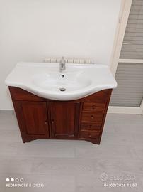 mobile bagno in legno massello 