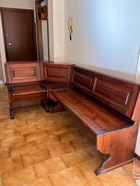 Panca Angolare in Legno Massiccio