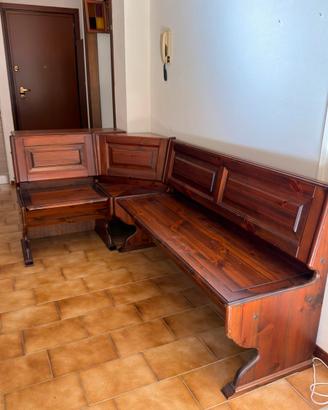 Panca Angolare in Legno Massiccio