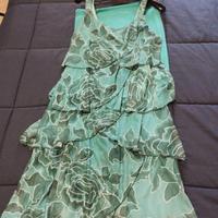 abito corto da cerimonia con stola taglia L