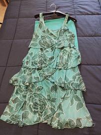 abito corto da cerimonia con stola taglia L