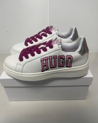 Scarpe sneakers in pelle Hugo Boss Bambina NUOVE