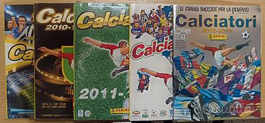 lotto album calciatori panini alcuni completi