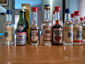 Bottigliette mignon vintage Sambuca 6+1