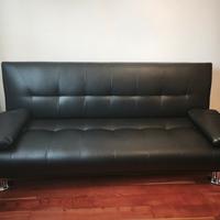 Divano-letto in ecopelle