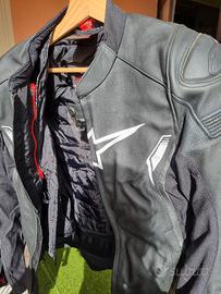 Giacca in pelle per moto uomo Alpinestars