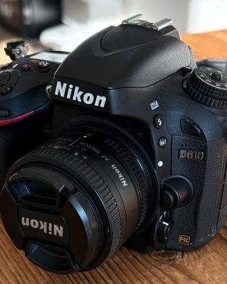 Nikon d610 + nikon 50mm