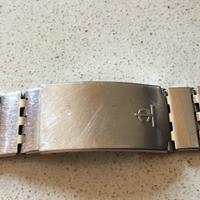 bracciale rivetti orologio epoca acciaio anni 70