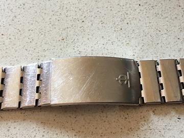 bracciale rivetti orologio epoca acciaio anni 70