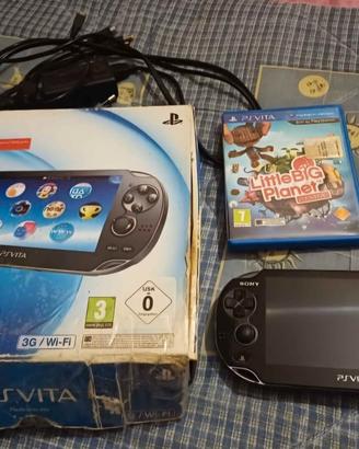 PsVita 3G, con Scatola, Accessori e Un Gioco