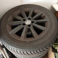 cerchi in lega da 16" audi gommati 