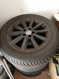 cerchi in lega da 16" audi gommati 