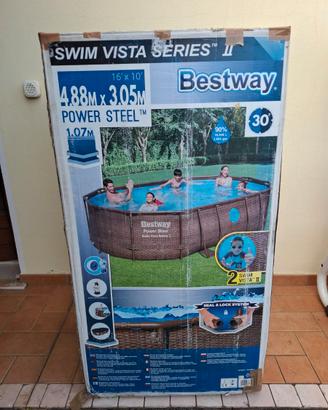 Piscina Bestway Power steel 488 x 305 x 107