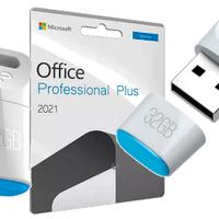 32GB USB Flash Drive & Microsoft Office 2021 Pro P