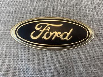 Ford Ovale Emblema Metallo Smaltato Vintage Auto