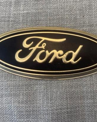 Ford Ovale Emblema Metallo Smaltato Vintage Auto
