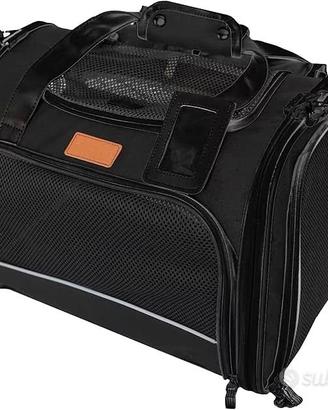 Trasportino per Cani e Gatti 51x36x33 nero