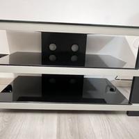 Mobile porta TV in vetro nero – design moderno