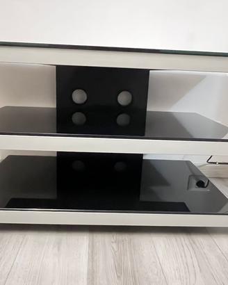Mobile porta TV in vetro nero – design moderno