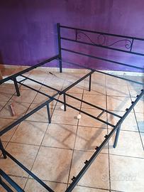 Letto matrimoniale struttura in ferro