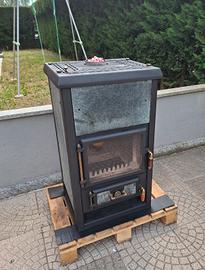 stufa a legna con tubi