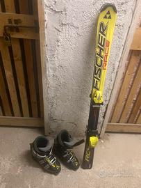 Set fisher sci 120 cm + scarponi 23.5 ( 37 / 38 )