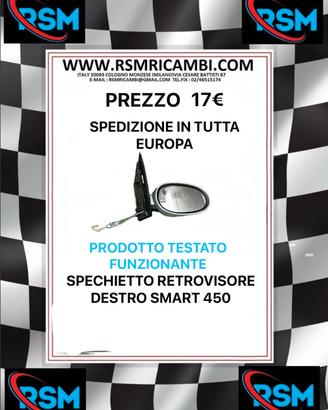 SPECCHIETTO RETROVISORE DESTRO SMART 450