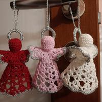 Angioletti fatti a mano con uncinetto 