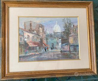 Dipinto a olio Montmartre (50x40cm)