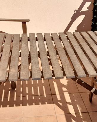 tavolo da giardino con 4 sedie 