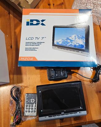 📺 TV LCD Portatile iDX M204 – Schermo 7"