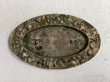 Vincenzo Gandini posacenere allumino vintage