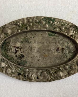 Vincenzo Gandini posacenere allumino vintage