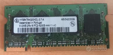 Modulo RAM 512 MB per PC portatile