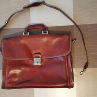 Borsa cartella in vera pelle
